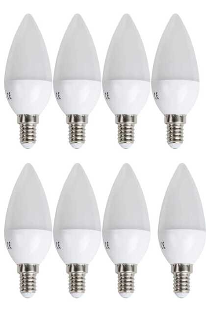 Ct-4079 7w Buji Led Ampul 3200k Günışığı E14 (8 ADET)