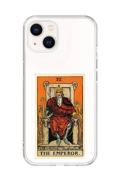 iPhone 15 Compatible Transparent Case the Emperor Designed