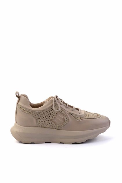 Pantofi de damă din piele naturală crem K 01480111103