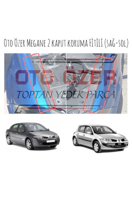 Megane 2 Motor Kaput Fitili - Lastiği Yan Taraf Sağ Ve Sol (1 TAKIM)
