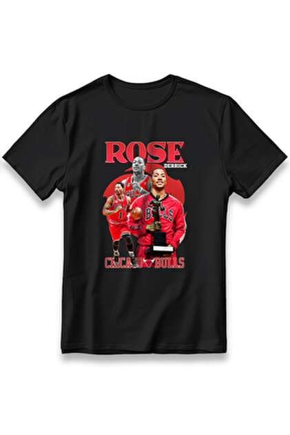 Z zepplin Chicago Derrick Rose Siyah Tişört - Fiyatı, Yorumları