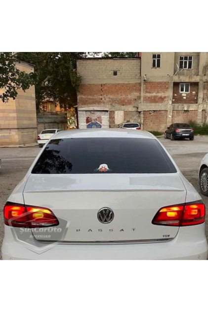 Volkswagen Passat B7 / B8 / 8.5 Bagaj Üstü Uyumlu Spoiler Parlak Beyaz