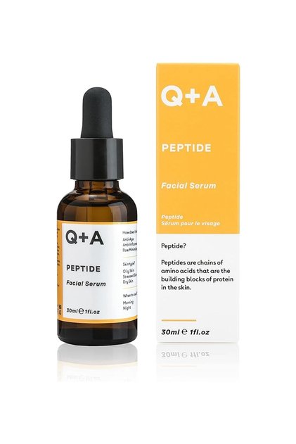 Q+A Peptide Facial Serum - To Anti-Aging & Revitalizing, Boosts Collagen Synthesis, 30Ml