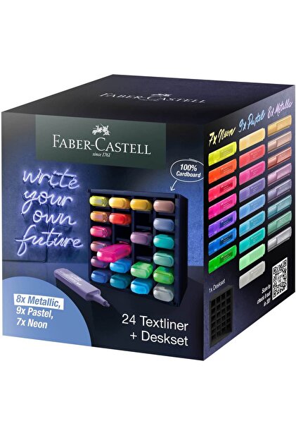 Set birou 24 textmarkere Faber-Castell