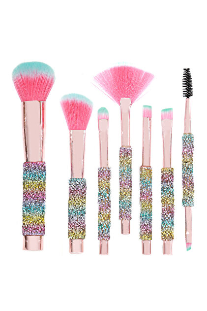 FLORAISON S7ファンデーション 01 4個セット Roesıa Rose Cosmetics Rose 7'li Taşlı Makyaj Fırça Seti - Fiyatı