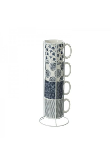Set 4 cesti cu suport, Japan, 260 ml