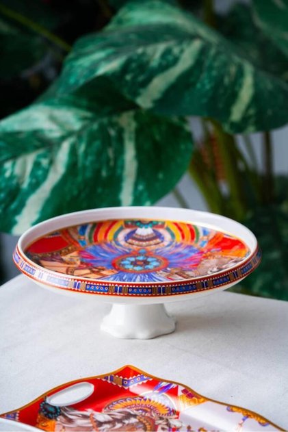 DREAM AYAKLI SUNUM TABAK DESEN1 25X9,5CM