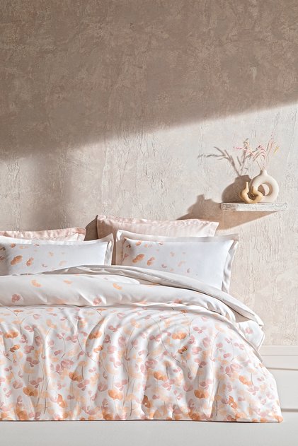 Diana Double Duvet Cover Set - Powder