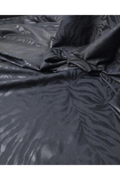 Black Colored Foiled Flexible Jersey Width: 150 cm