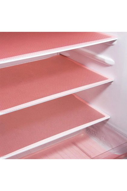 Rectangular 29x45cm 4PCS Pink 4PCS EVA Waterproof Refrigerator Liner Mat Washable Mildew Kitchen Pad