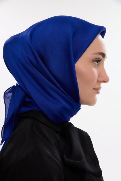 Idol Satin Janjan Scarf - Morcivert