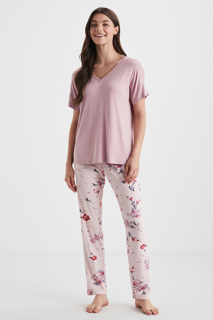 Soft textured pajama set