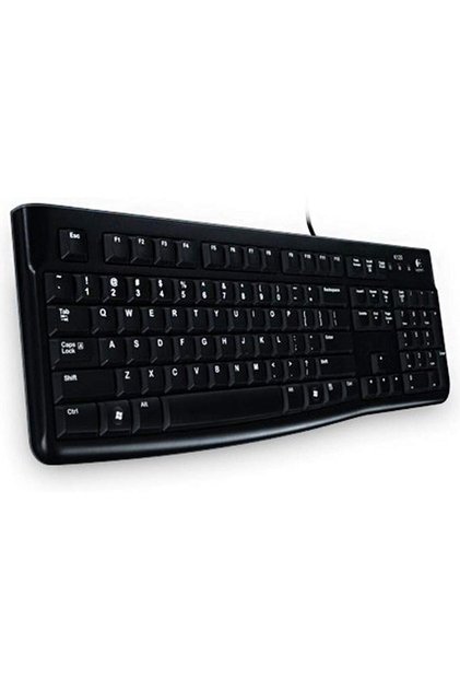 لوحة مفاتيح سلكية للأعمال K120 لنظامي التشغيل Windows أو Linux، توصيل وتشغيل عبر USB، بالحجم الكامل، مقاومة للانسكاب