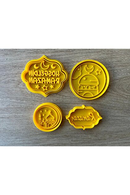 Ramadan Themed Polymer Clay, Cookies and Play Dough Stamp, Cutter Mold Set