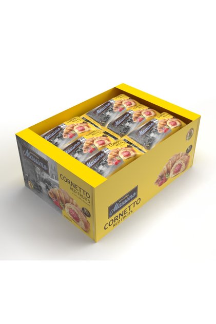 Cornetto Red Fruits (Kruvasan Kırmızı Meyveli) 45 Gram 20 Adet (1 Kutu)