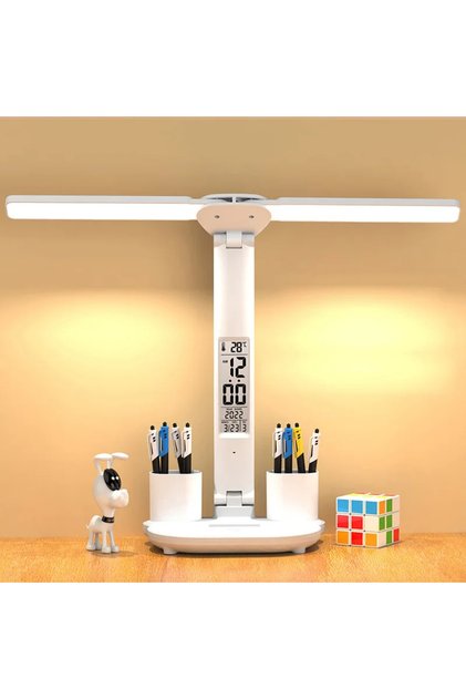 Led Masa Üstü Lambası 7w Dokunmatik Standlı Çocuk Ders Kitap Çalışma Kalemlik Masa Lambası