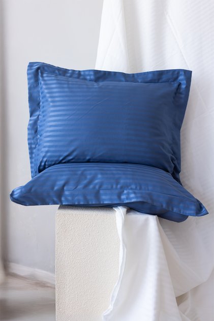 Hotel Series Striped Satin 83 Wire Oxford Pillow Case 2 Pieces