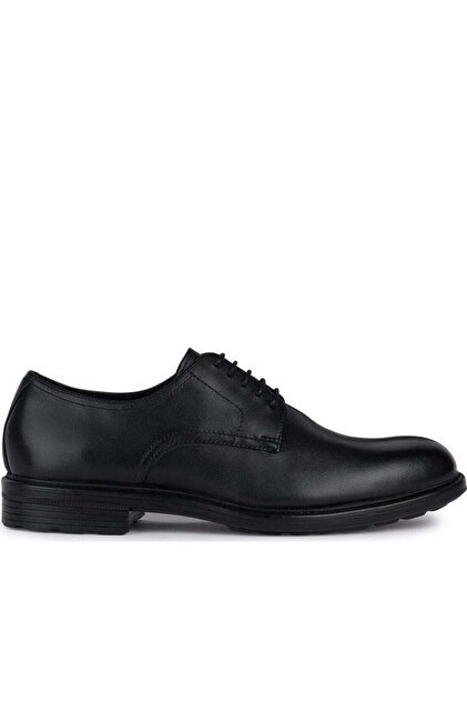 Pantofi clasici din piele, negri, cu șireturi, pentru bărbați, Walk Pleasure U45Cgb00043C9999