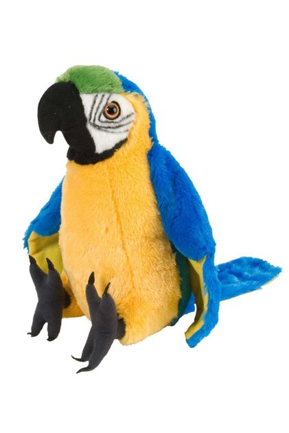 Papagal Macaw Galben - Jucarie Plus Wild Republic 30 cm