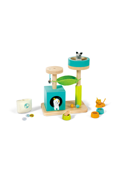 Jucărie din lemn pentru copii - Set de joacă Kitty Haven