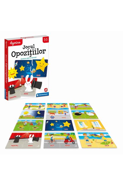 Jocul Opozitiilor, Notiuni Opuse, Agerino, 3 - 5 Ani, Clementoni
