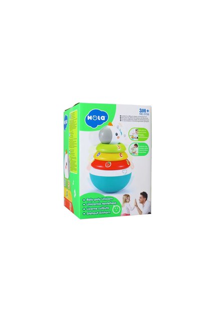 Hopa Mitica Roly Poly Unicorn Cu Inele Pentru Stivuit