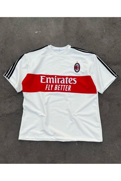 Unisex Large Size Emirates Printed Short Sleeve 100% Cotton T-Shirt