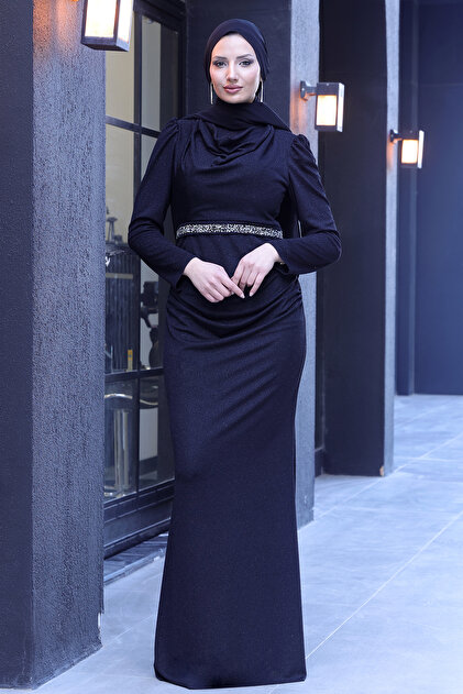 FUVAL MODA Dilara Plus Size Hijab Evening Dress- Trendyol FUVAL MODA Dilara Plus Size Hijab Evening Dress- Trendyol