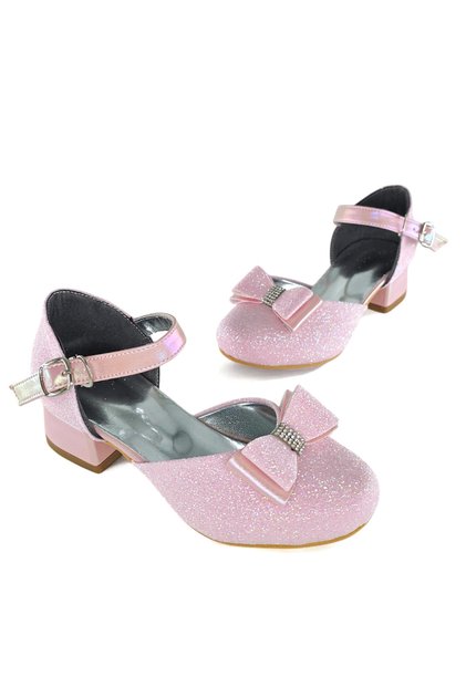 Girl's Glitter Evening Dress Shoes Wedding Shoes Girl's Heeled Shoes