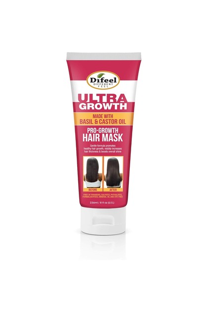 Difeel Ultra Growth Made with Basil & Castor Oil Pro-Growth Hair Mask - 354.9 ml