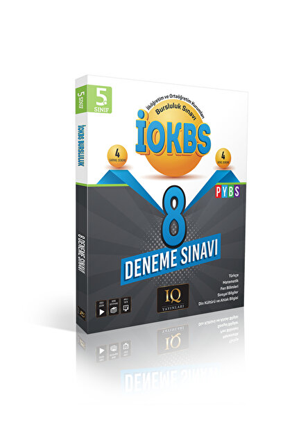 IQ YAYINLARI IQ Yayınları, 5. Sınıf İOKBS 8 Adet Genel Deneme