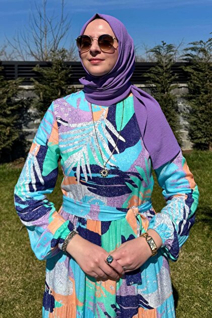 Rabia Şamlı Gökkuşağı Elbise - Fiyatı, Yorumları