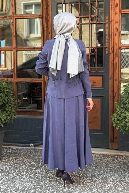 Nurcan Çetin Etekli Takım 25464 Indigo - Fiyatı, Yorumları