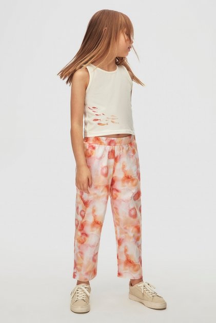 04-08 Years Old Girl Coral Triple Set - Coral