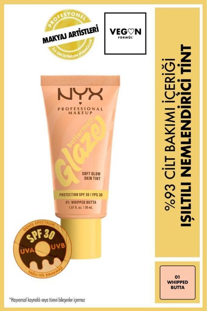 Buttermelt Glaze Işıltılı Nemlendirici Tint - 01 Whipped Butta