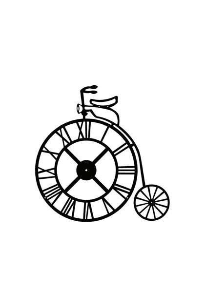 Classic Bicycles Auto Motor Laptop Wall Foil Sticker (Type 2) 15x15 Cm