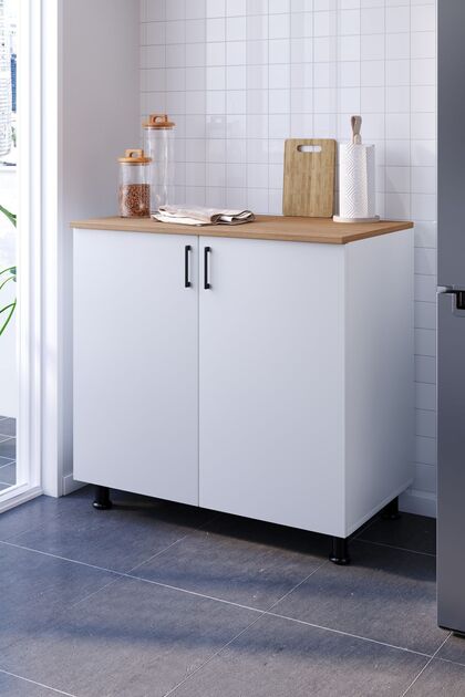 MOBİDEKO Yeza Alt Modül Mutfak Dolabı 80 Cm (TEZGAH DAHİL