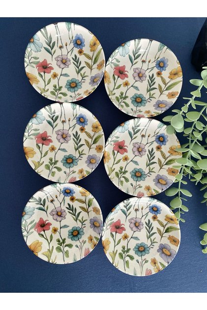 Flora 6'lı Yuvarlak Çerezlik Reçellik