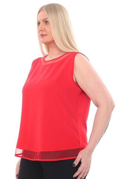 16879 Sleeveless Jesika Blouse with Neck and Skirt Tulle (R) (D101)