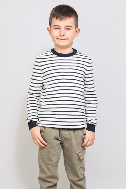 Children's Fine Striped Sweater (C21-18935)