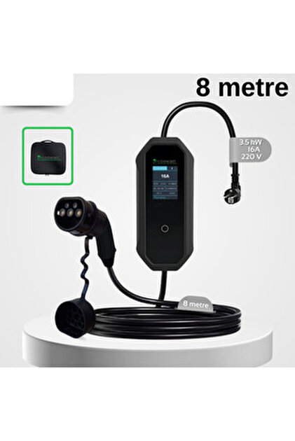 Mayuk Dizayn Coswatt Taşınabilir Elektrikli Araç Şarj Cihazı 16A 3