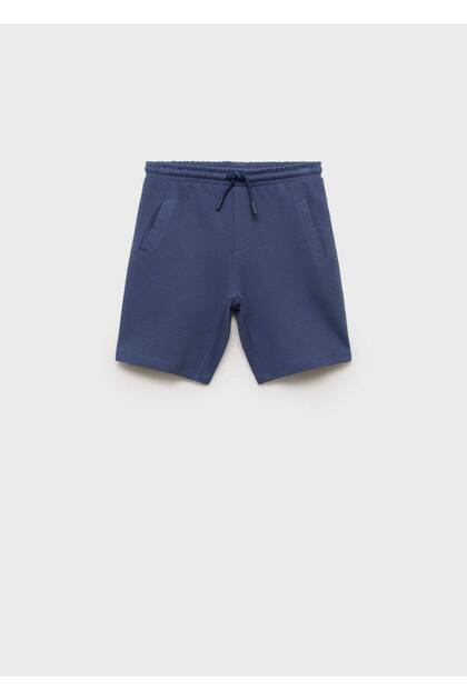 Beli lastikli bermuda şort