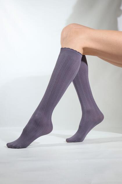 Original Women's Knee High Socks Dark Gray
