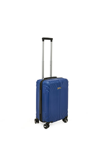 Hoffmanns Vertical Line Kabin Boy ABS Valiz - Gece Mavisi
