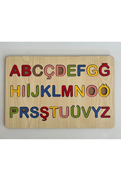 【特典】三位一体 体験版 ASCII PRESENTS Genel Markalar Ahşap Montessori Eğitici Türkçe Harf Seti Alfabe 3