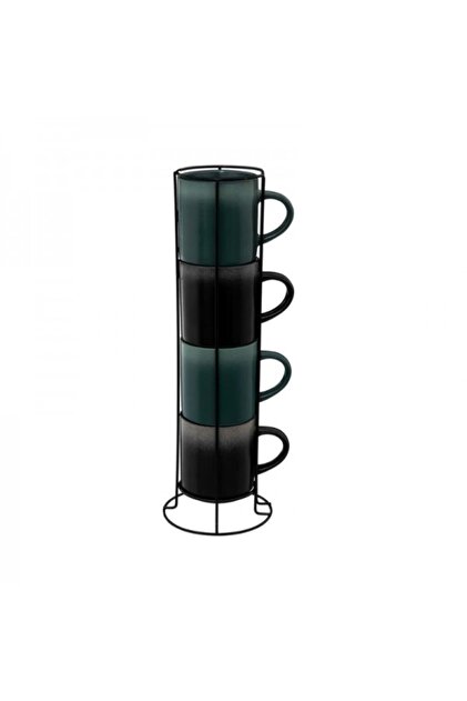 Σετ 4 φλιτζανιών με βάση, Chope, 280 ml