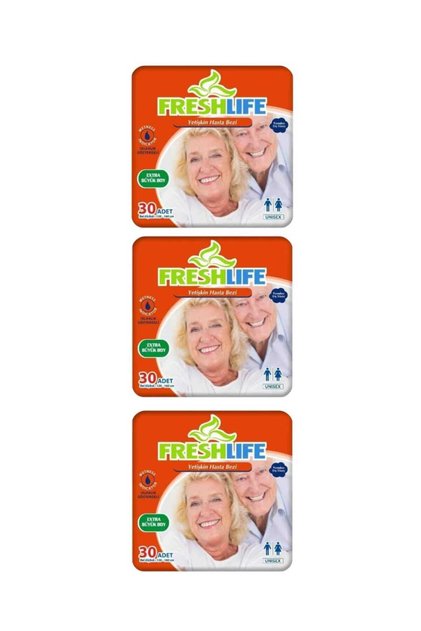Netkal Freshlife Belbant Xlarge Patient Diapers 3 Pack (90 Pcs)