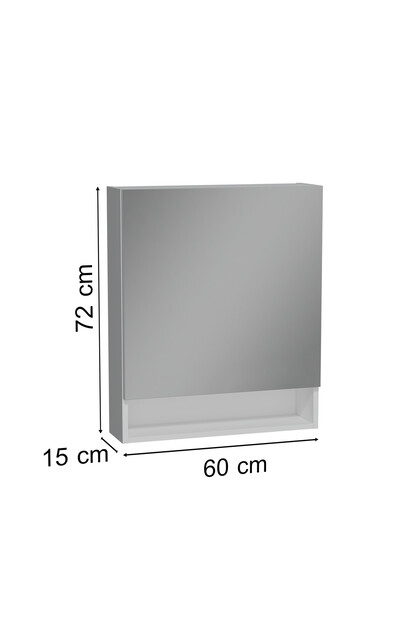 VitrA Ardea 66113 Dolaplı Ayna, 60 Cm, Parlak Beyaz, Sol - Fiyatı