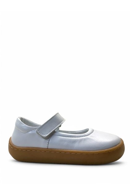 216 Orthopedic 100% Genuine Leather Girls Preschool White Comfortable Ballerinas