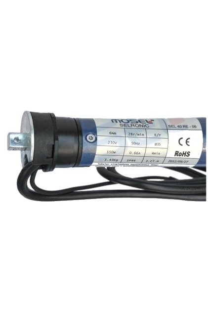 SEL 40 R 06 Nm Alıcılı Mekanik Siviçli Perde Motoru + Dc-104 Tek Kanallı Kumanda